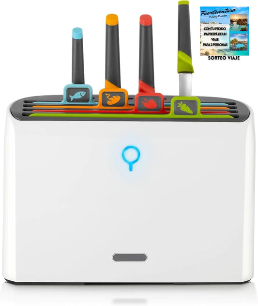Juego de Tablas de Cortar y Cuchillos Inteligentes con Limpieza Automática