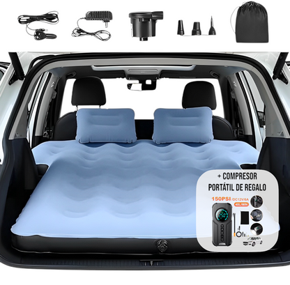 AirComfort SUV Max | Colchón Inflable para SUV y Campamento + Bomba de Aire Portátil de Regalo