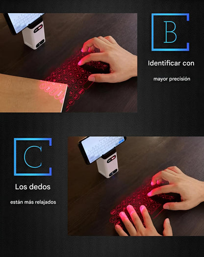 Teclado Láser Pro Light – Tecnología Portátil al Máximo Nivel
