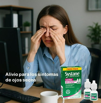 Gotas lubricantes para ojos secos con protección clínica prolongada