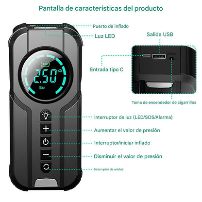AirComfort SUV Max | Colchón Inflable para SUV y Campamento + Bomba de Aire Portátil de Regalo