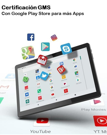 NovaTab CP10 – Tablet 10.1 Android 12, 4GB Ram con Batería de 6000 Ah