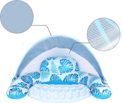 Flotador de Piscina con Sombrilla