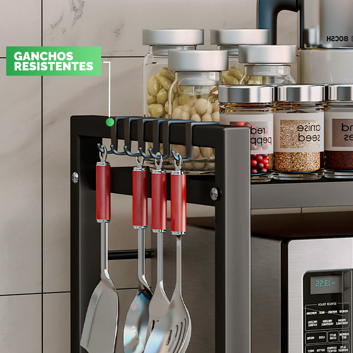 Estante Ajustable Telescópico para Cocina