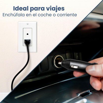 Nevera eléctrica portátil con función de calor y frío para coche y hogar