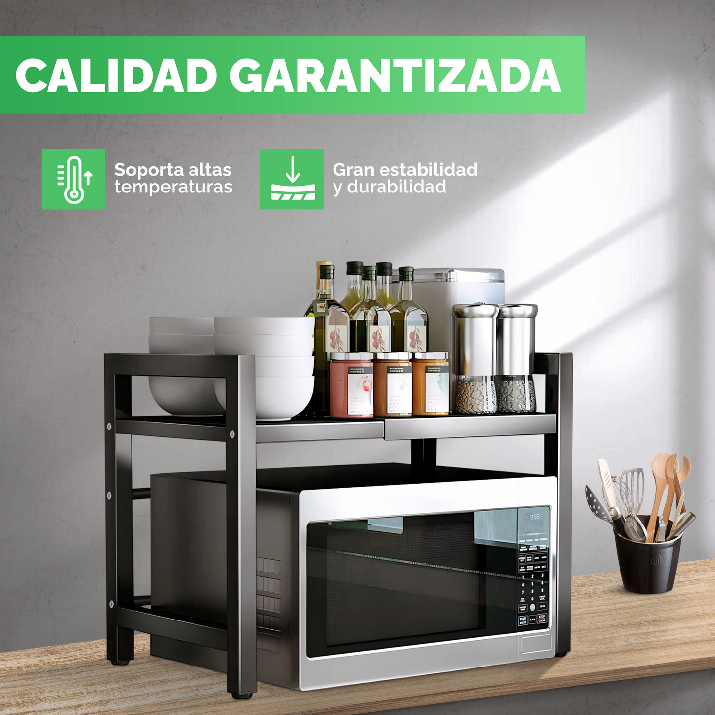 Estante Ajustable Telescópico para Cocina