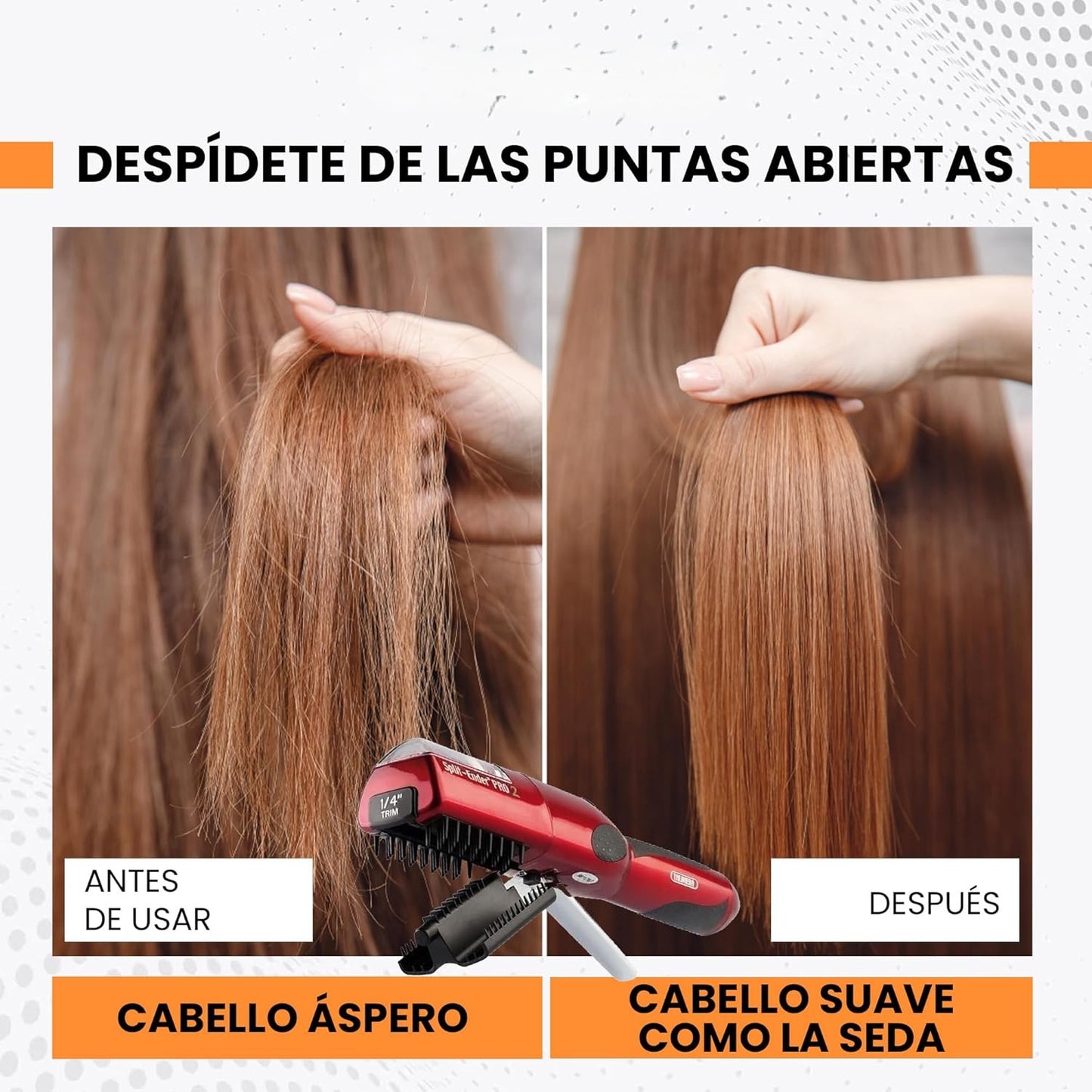 Cepillo Eléctrico Corta Puntas Abiertas