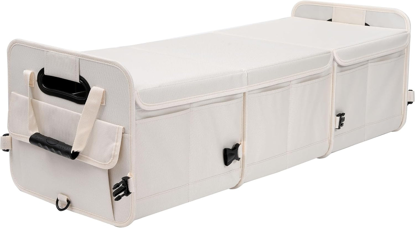 Organizador de maletero plegable y antideslizante de gran capacidad