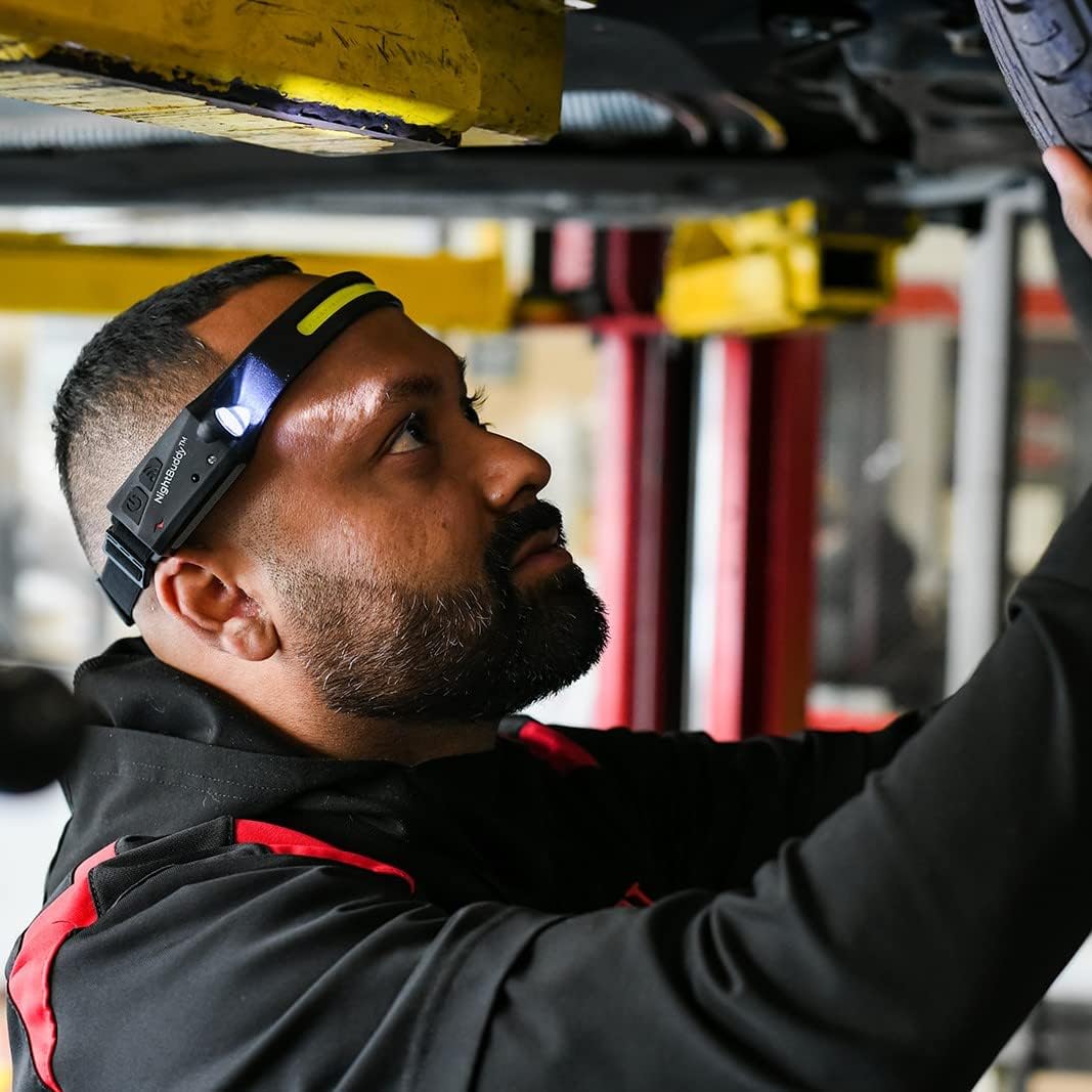 Linterna frontal LED recargable con modos múltiples e impermeabilidad IPX7