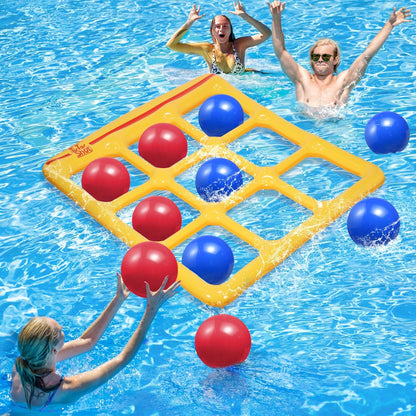 Juego de Piscina Tic-Tac-Toe Inflable