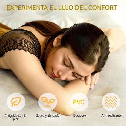 Colchón inflable con cabecera ergonómica y bomba inalámbrica