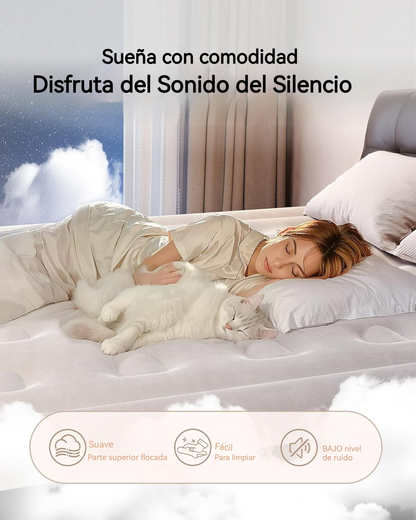 Colchón Queen inflable premium con confort inteligente y soporte firme