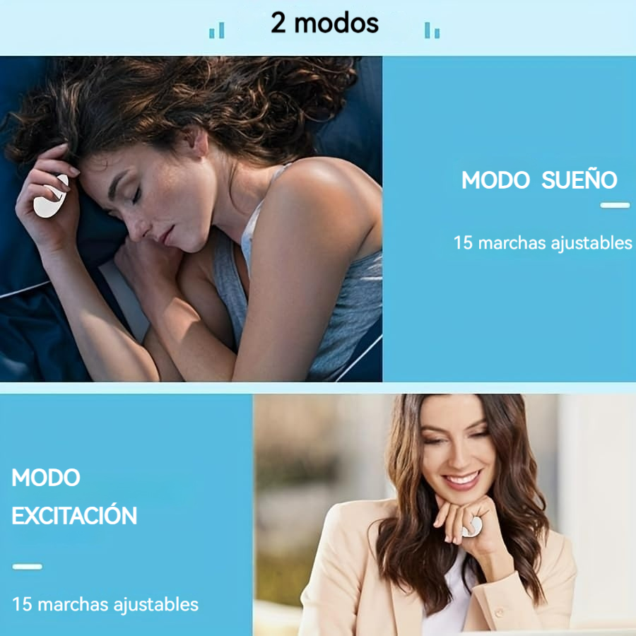 Dispositivo de neuroestimulación para ansiedad, insomnio y estrés