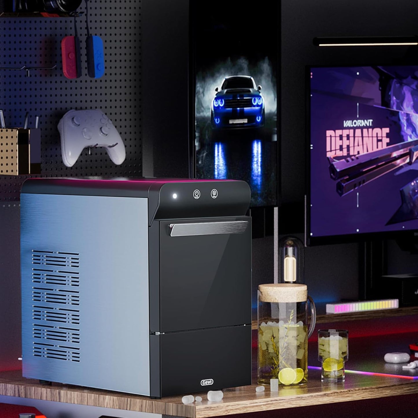 Máquina de hielo para encimera con autolimpieza