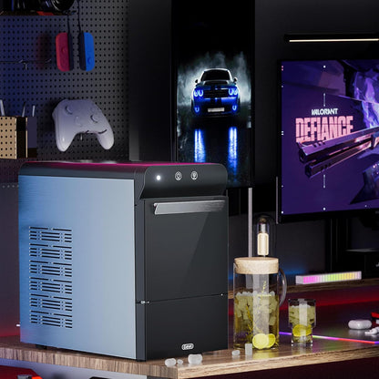 Máquina de hielo para encimera con autolimpieza