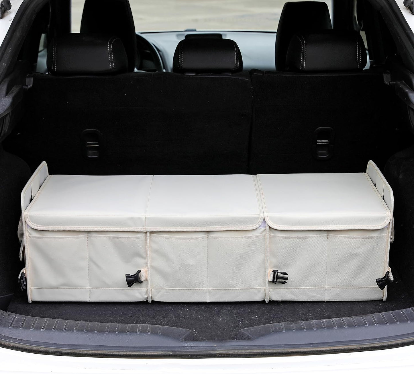 Organizador de maletero plegable y antideslizante de gran capacidad