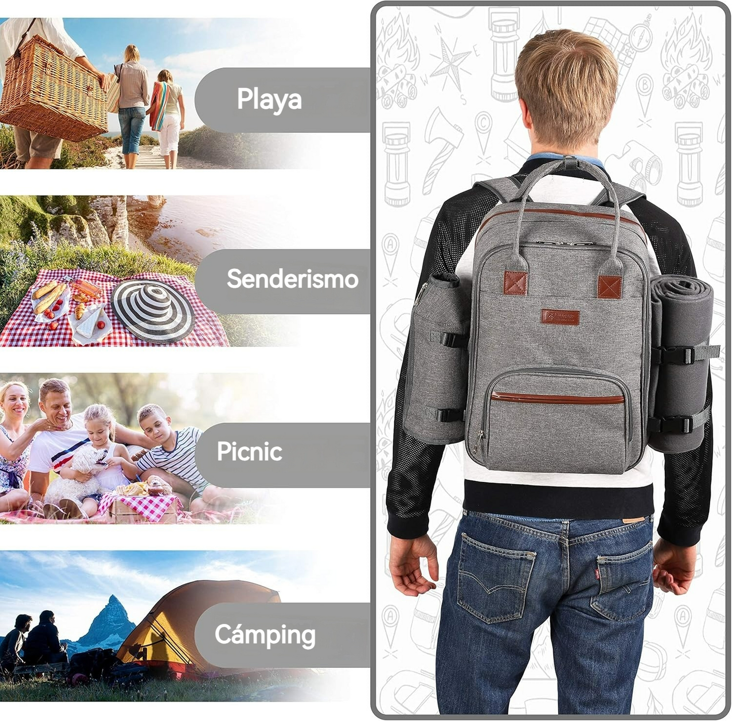 Mochila de Picnic todo en uno