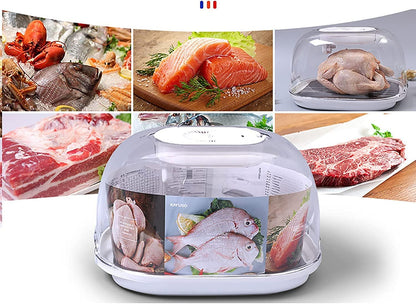 Bandeja de descongelación rápida con sistema ultrasónico 3D y bandeja de goteo