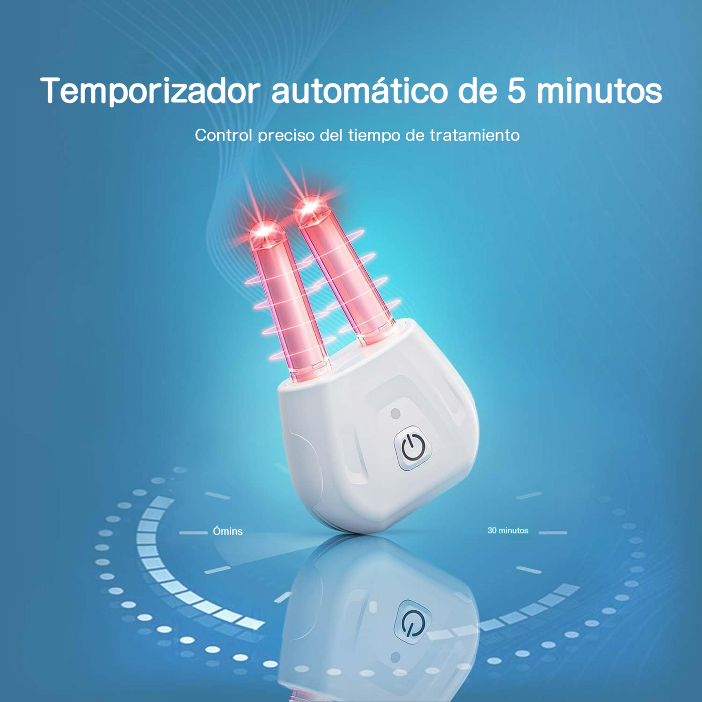 Dispositivo de terapia nasal con luz roja para bienestar respiratori