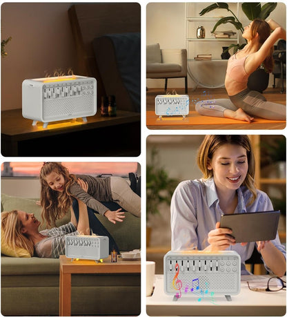 Difusor SoundGlow™ – Sueño profundo, aromas relajantes y sonidos a tu medida