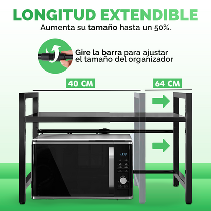 Estante Ajustable Telescópico para Cocina