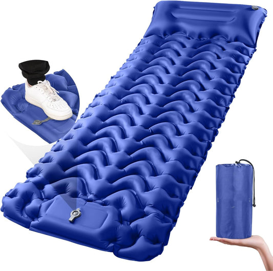 Colchoneta inflable de camping con tecnología de mapeo corporal