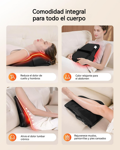 Almohada Masajeadora Shiatsu con Rotación 3D