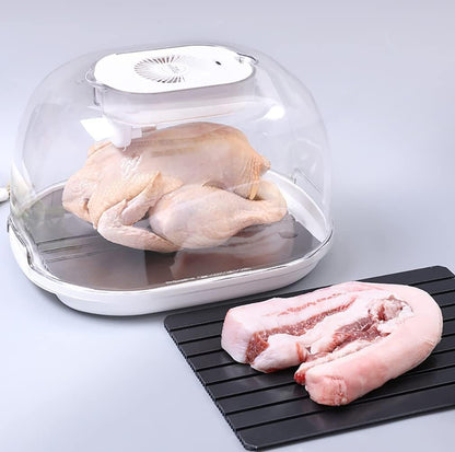 Bandeja de descongelación rápida con sistema ultrasónico 3D y bandeja de goteo