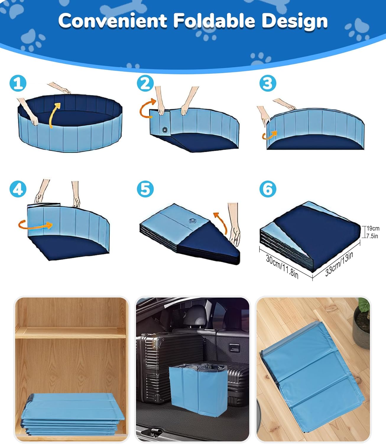 Piscina Plegable para Mascotas