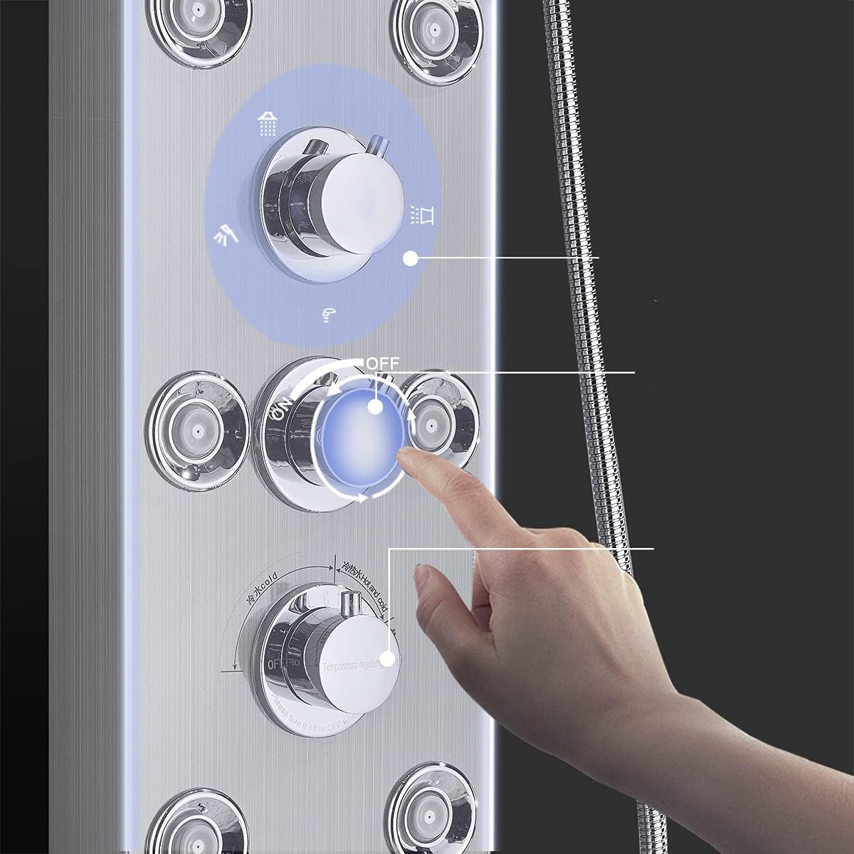 Panel de Ducha Multiusos