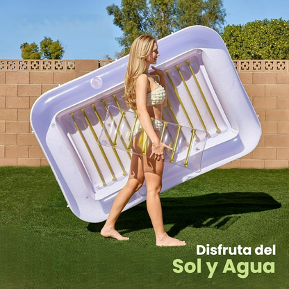 Cama flotante Sol Deluxe – Tu oasis flotante para el verano