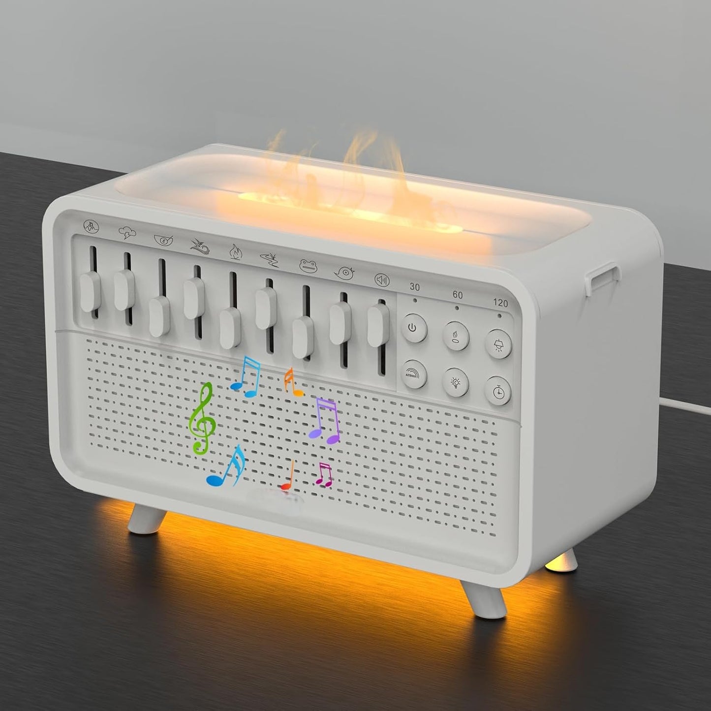 Difusor SoundGlow™ – Sueño profundo, aromas relajantes y sonidos a tu medida