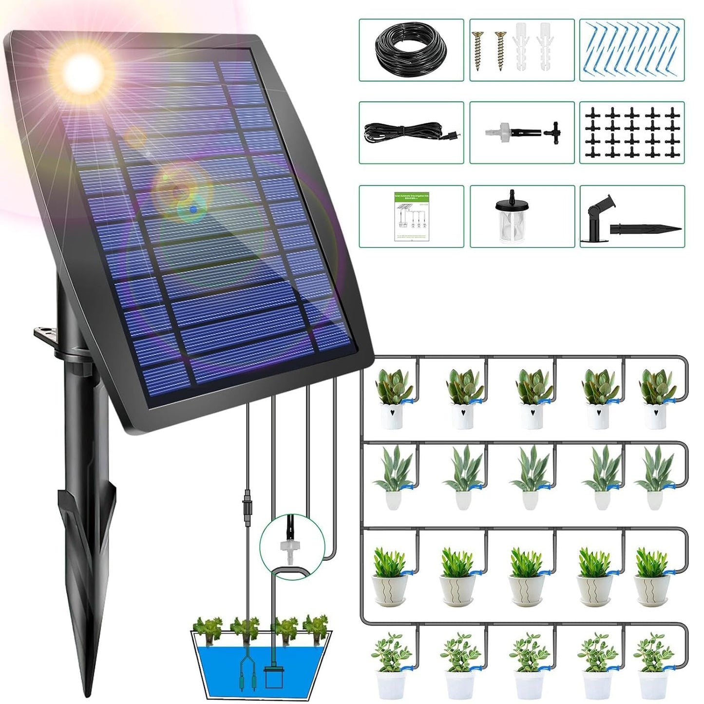 EcoDrop Solar — Riega tus plantas sin esfuerzo, solo con el sol