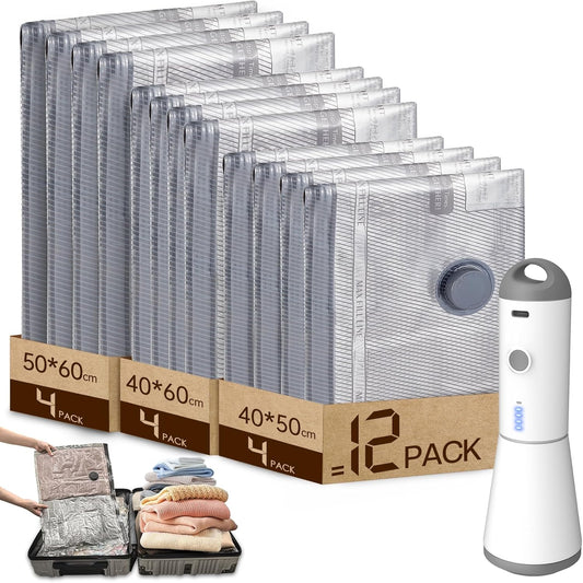 PackViaje™ – Bolsas al Vacío con Bomba Eléctrica