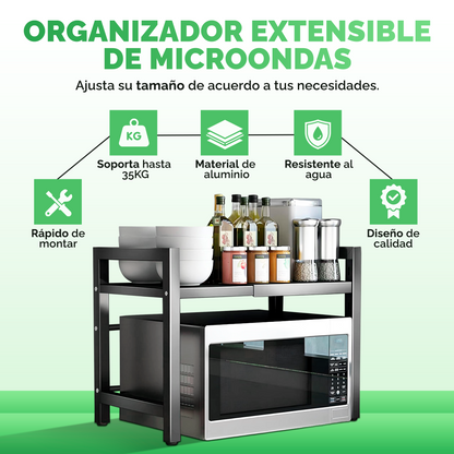 Estante Ajustable Telescópico para Cocina