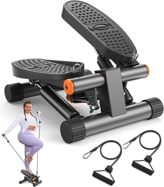Stepper de entrenamiento compacto con bandas y pantalla LCD