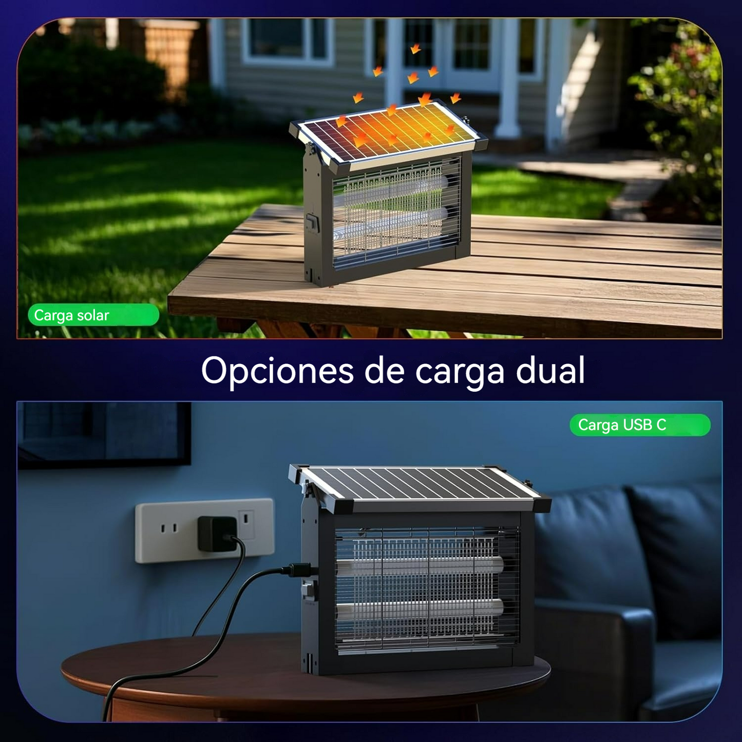 Lámpara Antimosquitos Solar Max