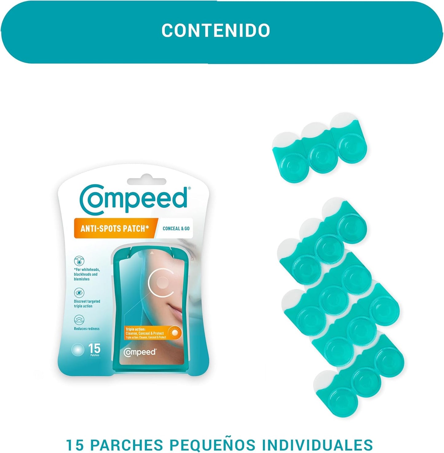 Parche Anti-Granos con tecnología hidrocoloide