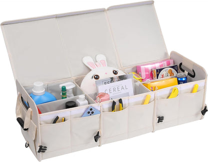 Organizador de maletero plegable y antideslizante de gran capacidad